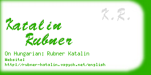 katalin rubner business card